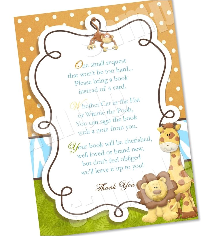 Baby Shower Invitations Books Instead Of Cards Wording to ask for Baby Books Instead Of the Card