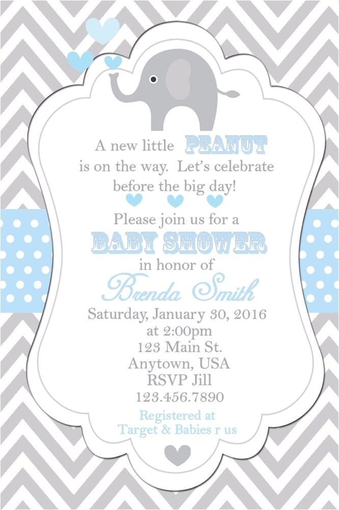 Baby Shower Invitations Elephant 25 Best Ideas About Invitations Baby Showers On Pinterest