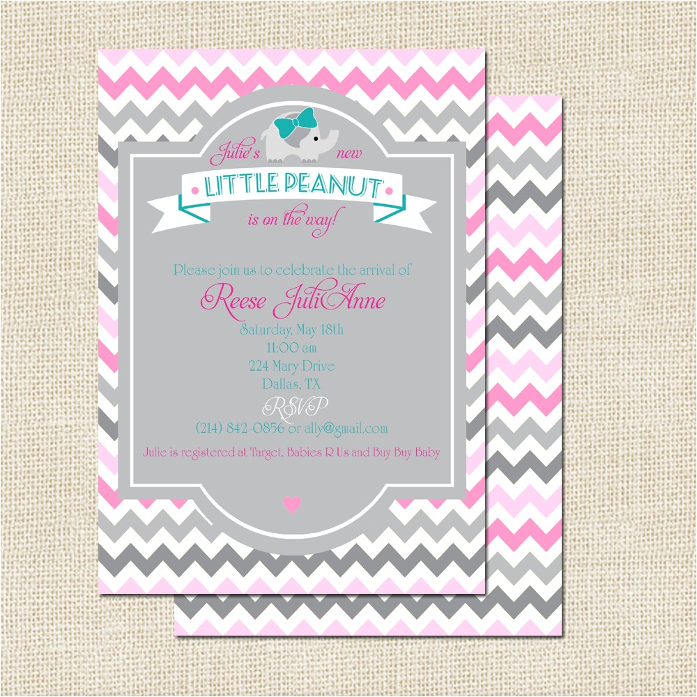Baby Shower Invitations Elephant Baby Elephant Baby Shower Invitations