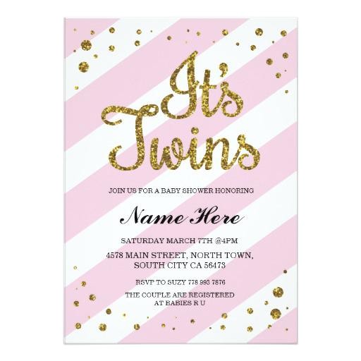 Baby Shower Invitations for Twin Girls Twin Baby Shower Invitations