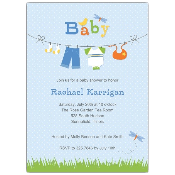 Baby Shower Invitations Stores Clothesline Blue Baby Shower Invitations Baby Shower Invitations Stores Clothesline Blue Baby Shower Invitations