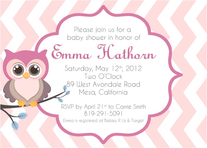 Baby Shower Invitations with Owl theme Baby Owl Invitations Clipart Clipart Suggest