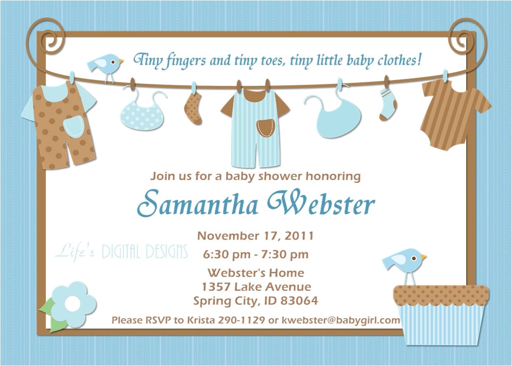Baby Shower Invitations with Pictures Ideas for Boys Baby Shower Invitations