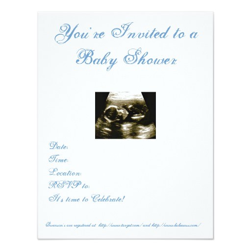 Baby Shower Invitations with Ultrasound Picture Ultrasound Baby Shower Invitation