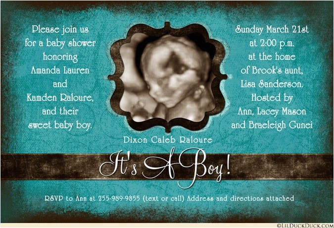 Baby Shower Invitations with Ultrasound Picture Whimsical Baby Shower Invitation Blue Mommy to Be S
