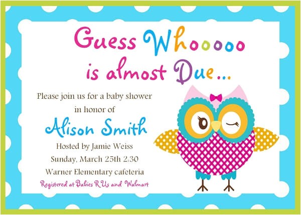 Baby Shower Invite Example Baby Shower Invitation Templates Word