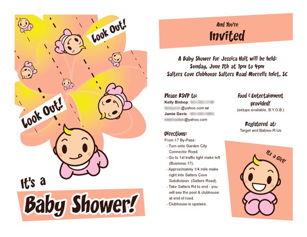 Baby Shower Invite Template for Email Baby Shower E Mail Invitation Baby Shower Invite Template for Email Baby Shower E Mail Invitation