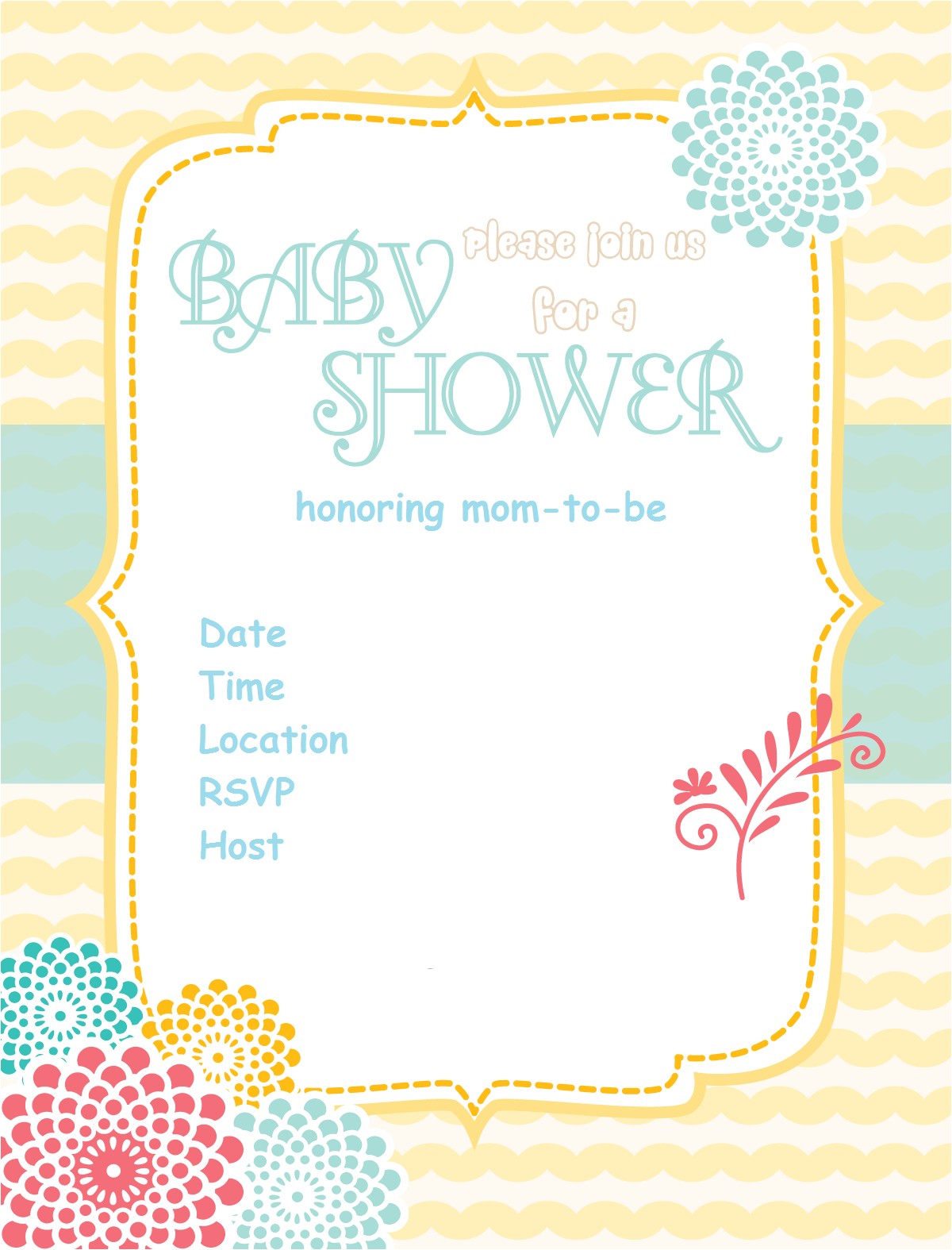 Baby Shower Invites Free Free Printable Baby Shower Invitations Baby Shower Ideas