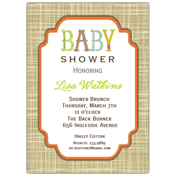 Baby Shower Invites Unisex Letter Perfect Uni Baby Shower Invitations