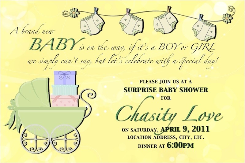 Baby Shower Invites Unisex Uni Baby Shower Invites
