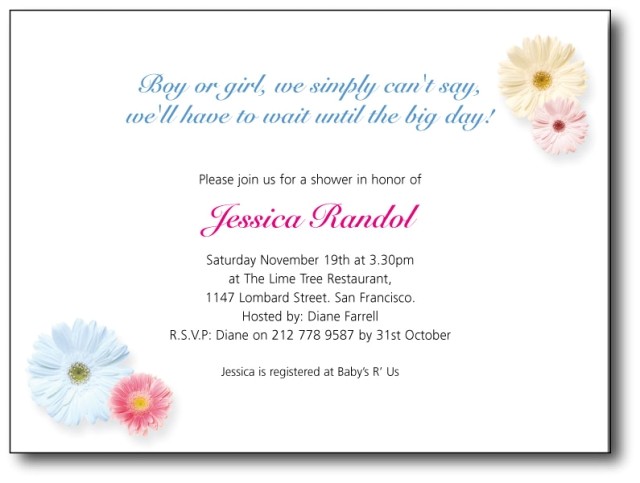 Baby Shower Messages for Invitations Baby Shower Invitation Message