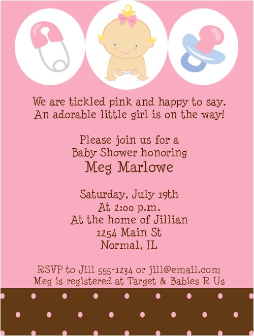 Baby Shower Picture Invitation Ideas Baby Shower Food Ideas Baby Shower Wording Ideas for A Girl