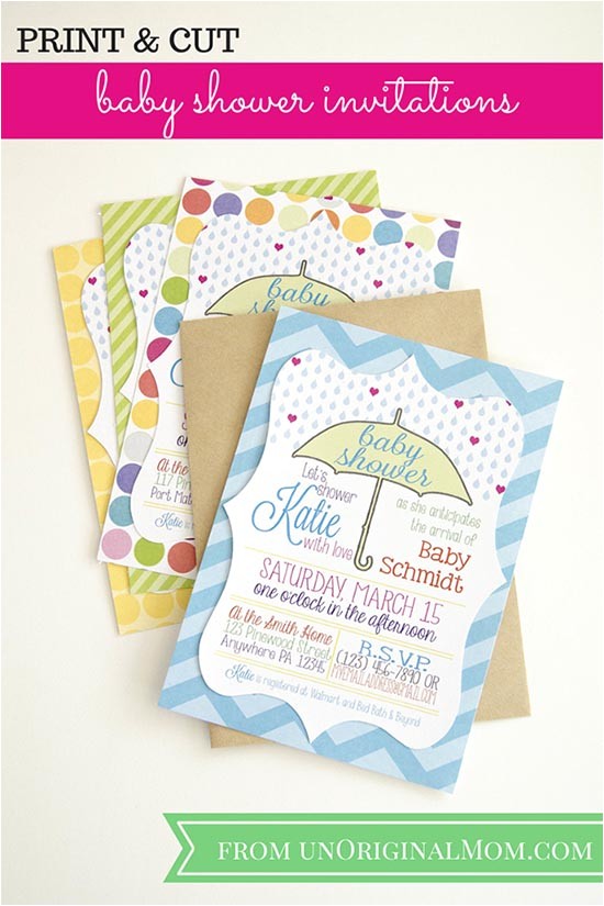 Baby Shower Titles for Invitations Baby Shower Invitations with Your Silhouette Unoriginal Mom