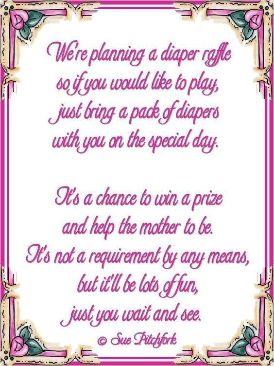 Baby Shower Wishing Well Wording On Invitations Diaper Wishing Well Poem