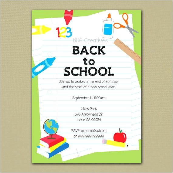 Back to School Pool Party Invitation Back to School Pool Party Invitation Heritagetrails Info