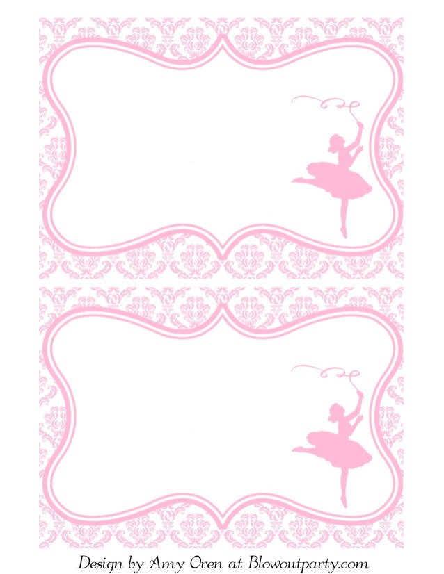 Ballerina Birthday Invitations Free Ballerina Party Free Printable Invitation