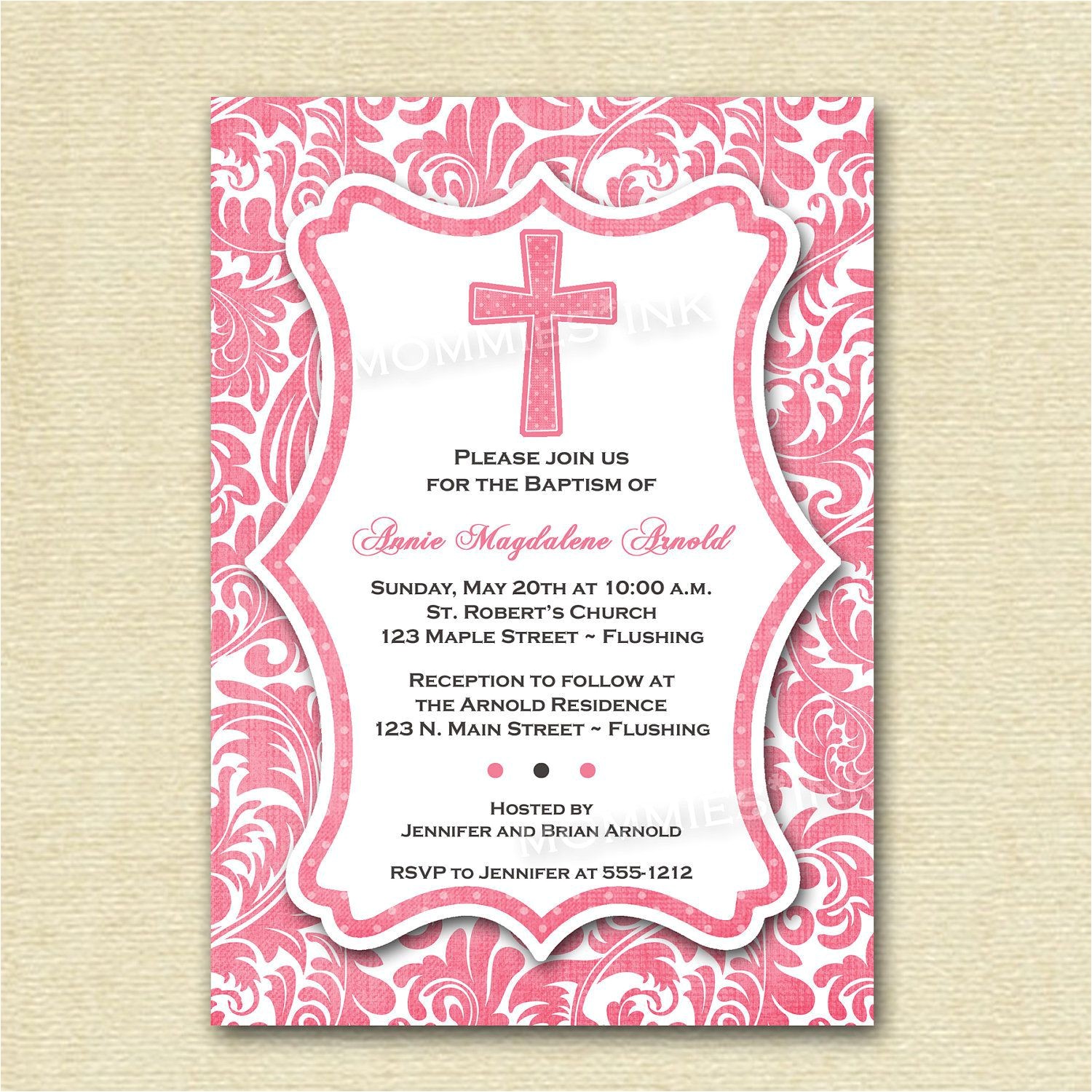 Baptism and Birthday Invitation Wordings Baptism Invitation Wording Baptism Invitation Wording