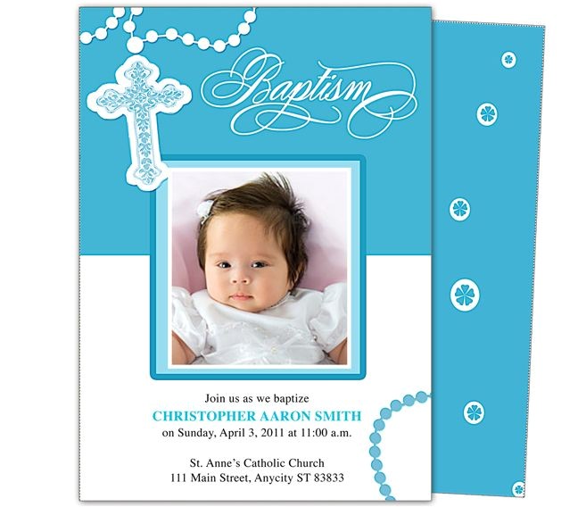 Baptism Invitation Examples Baby Baptism Christening Invitations Printable Diy Infant