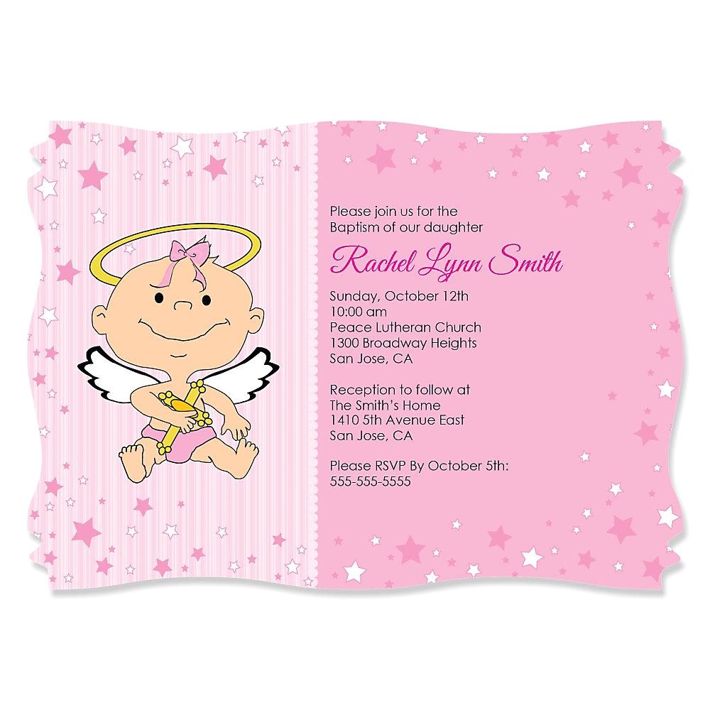 Baptism Invitation Ideas for Baby Girl Baby Girl Baptism Invitations Baby Girl Christening
