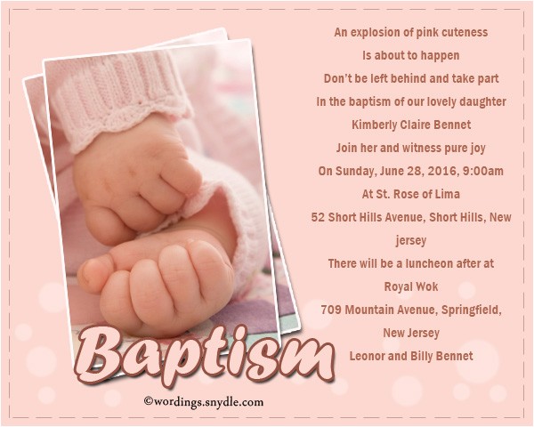Baptism Invitation Text Message Baptism Invitation Wording Samples Wordings and Messages