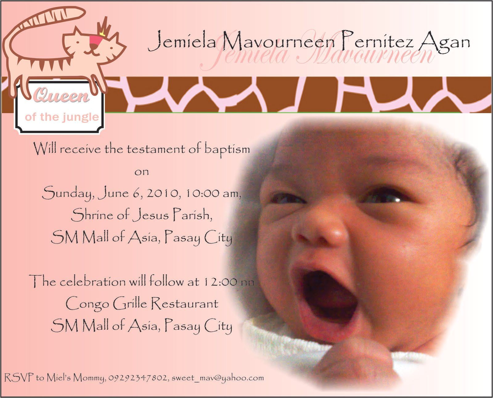 Baptism Invitation Wordings Philippines Invitations for Baptism Invitations for Baptism and 1st Baptism Invitation Wordings Philippines Invitations for Baptism Invitations for Baptism and 1st