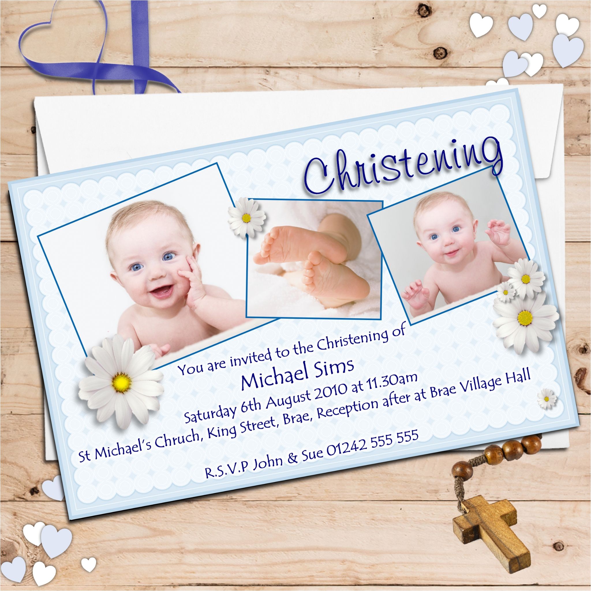 Baptism Invitations for Boy and Girl Personalised Christening Invitations Personalised Baptism Invitations for Boy and Girl Personalised Christening Invitations Personalised