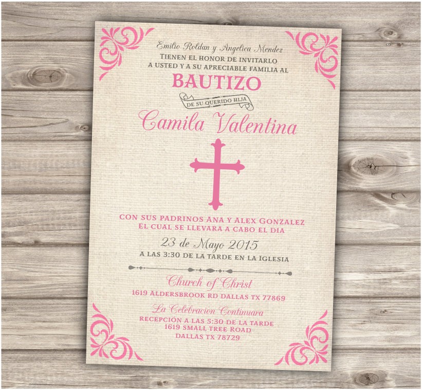 Baptism Invitations In Spanish Free Chandeliers & Pendant Lights