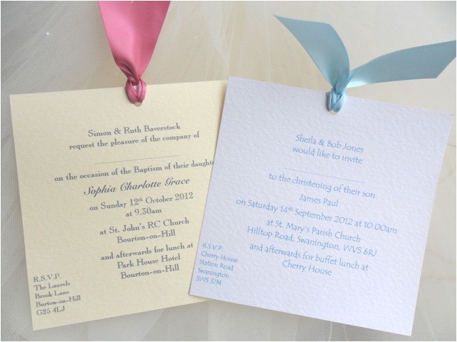 Baptism Invitations Uk Chantilly Christening Invitation