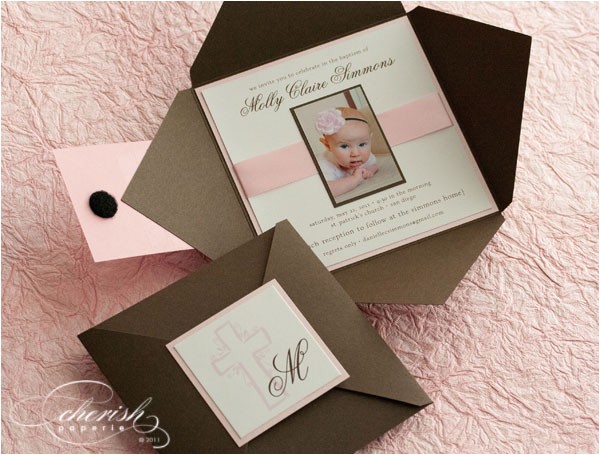 Baptism Invite Ideas Custom Programs Llc Dba Cherish Paperie Blog Custom