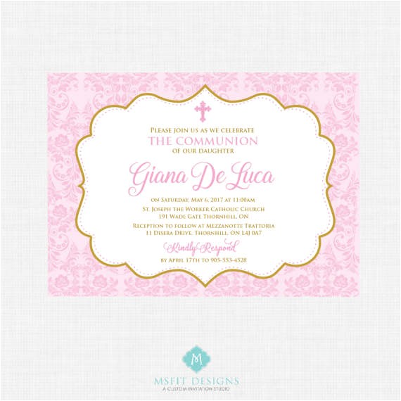 Baptism Invites Canada Printable Baptism Invitation Girl Baptism Invitation Baby