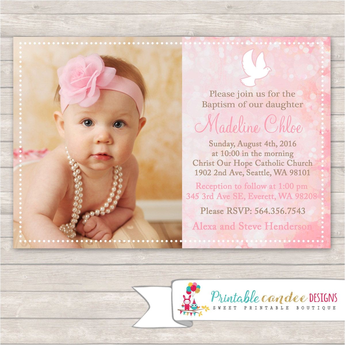 Baptismal Invitation for Baby Girl Baby Girl Baptism Invitations – Gangcraft Baptismal Invitation for Baby Girl Baby Girl Baptism Invitations – Gangcraft