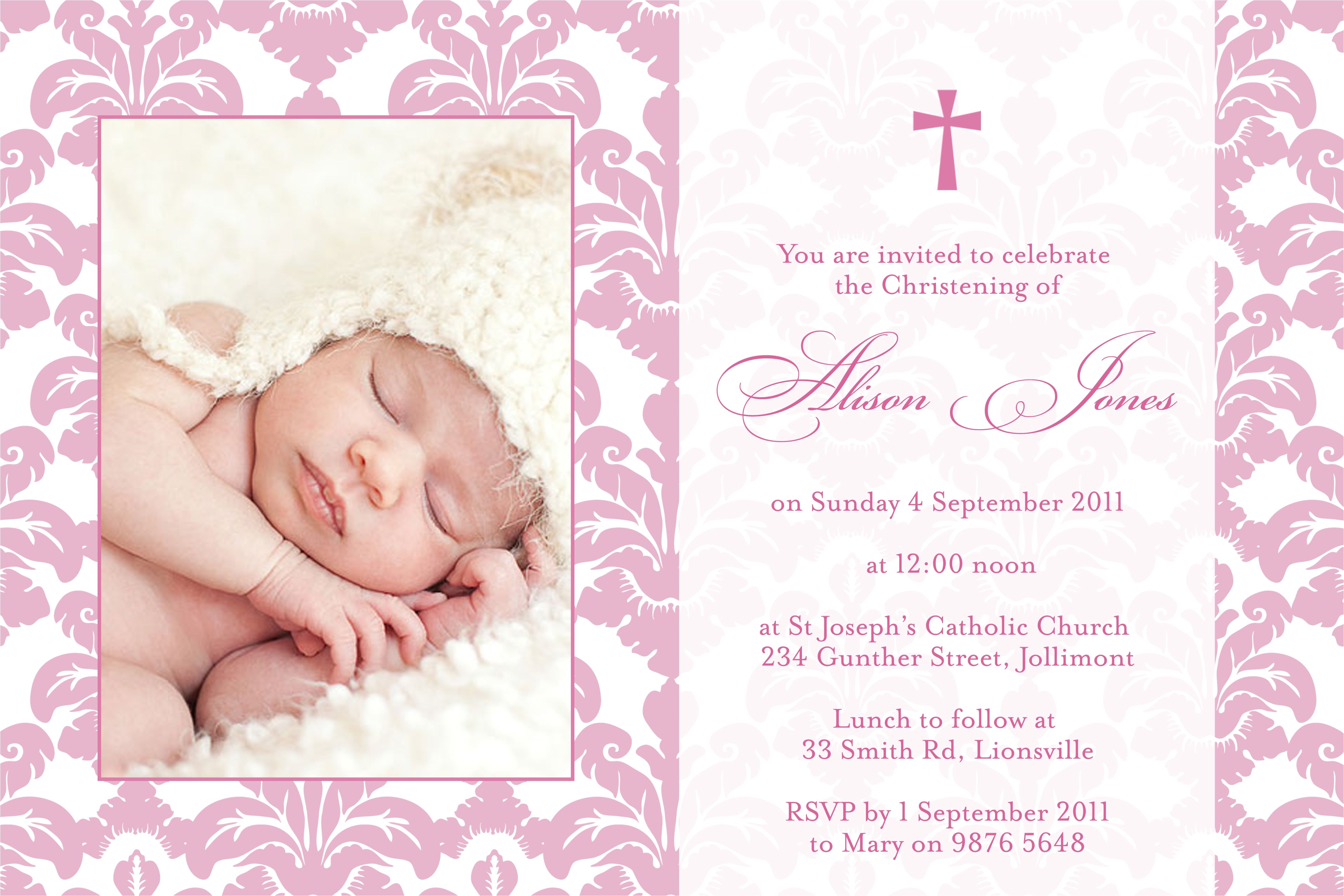 Baptismal Invitation Layout Templates Baptism Invitation Baptism Invitations Baptism