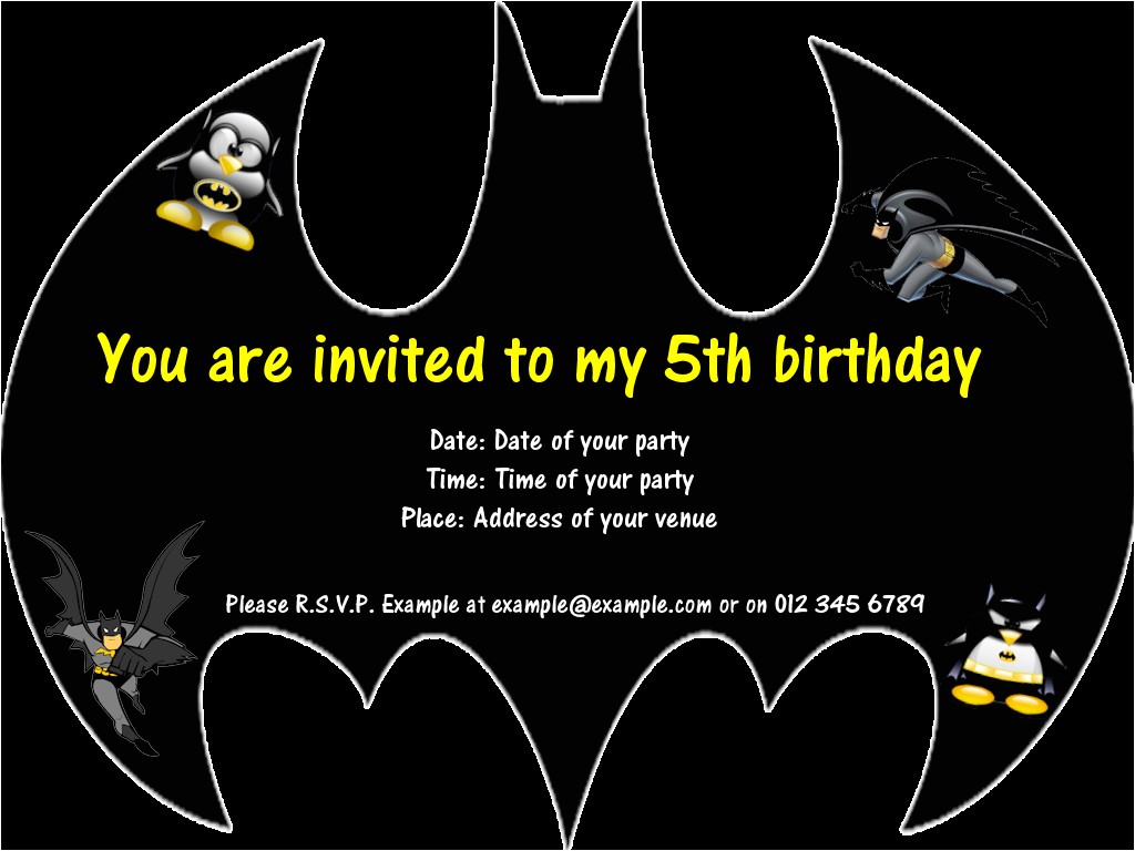 Batman Birthday Invites Free Printables 7 Best Of Batman Invitations Free Printables Free