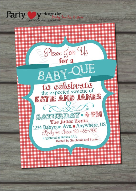 Bbq Baby Shower Invites Bbq Baby Shower Invitation Barbeque Baby Shower Baby Q