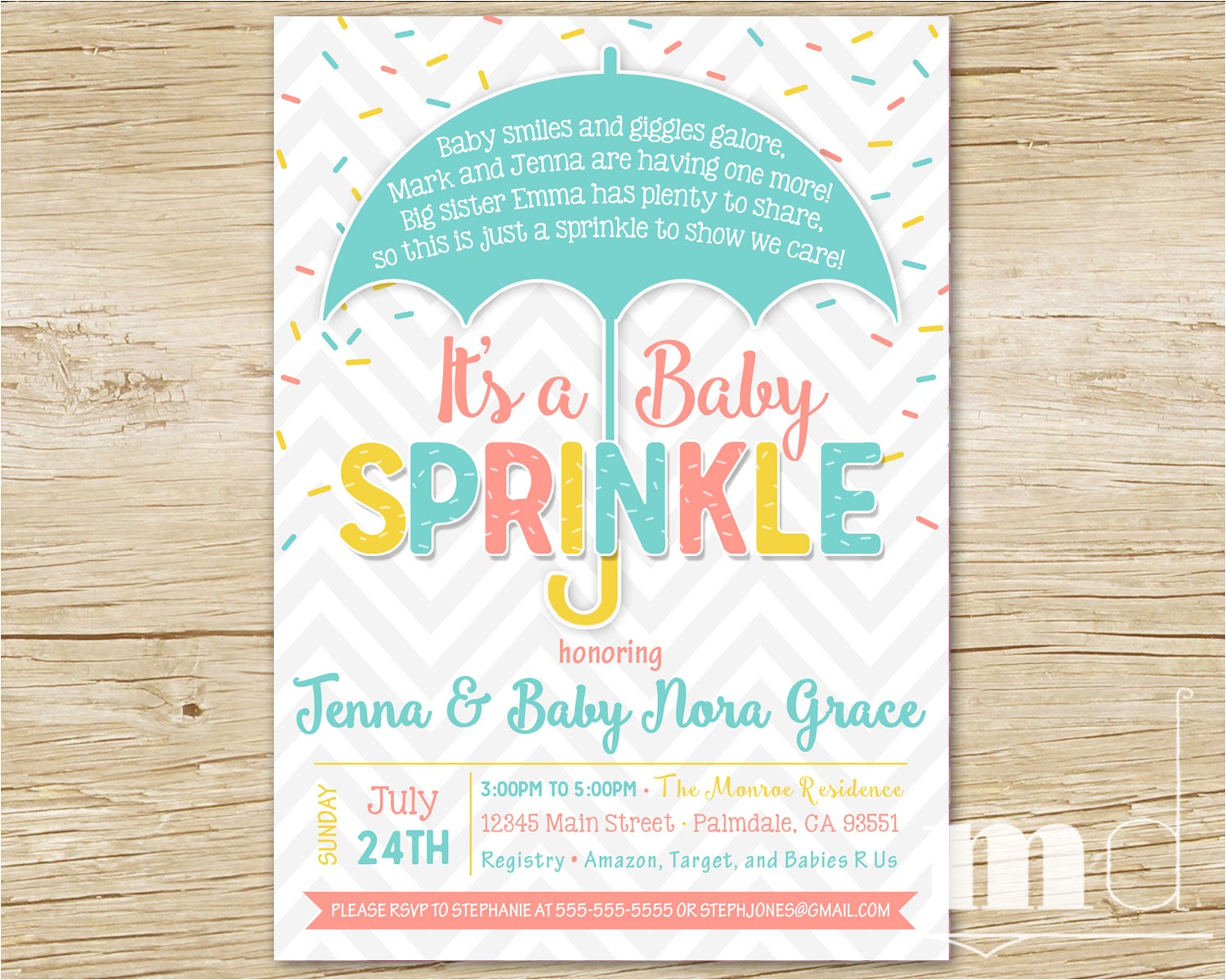 Big Sister Baby Shower Invitations Sprinkle Baby Shower Invitation Baby Sprinkle Shower Party
