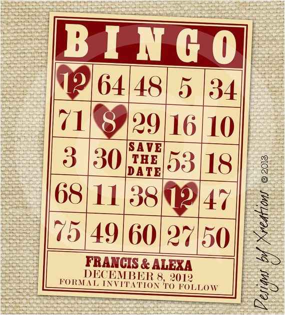 Bingo Party Invitations Free 25 Best Images About Bingo Party On Pinterest