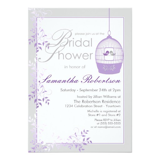 Bird Bridal Shower Invitations Love Birds Lilac Bridal Shower Invitations Bird Bridal Shower Invitations Love Birds Lilac Bridal Shower Invitations
