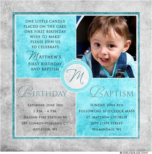Birthday and Baptismal Invitation Wordings Square Baptism Invitations Christenings 1st