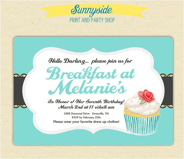Birthday Breakfast Invitation Template 38 Wonderful Breakfast Invitation Templates Free