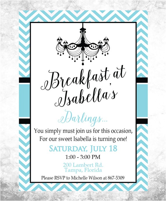 Birthday Breakfast Invitation Template Invitation Breakfast Sample Gallery Invitation Sample