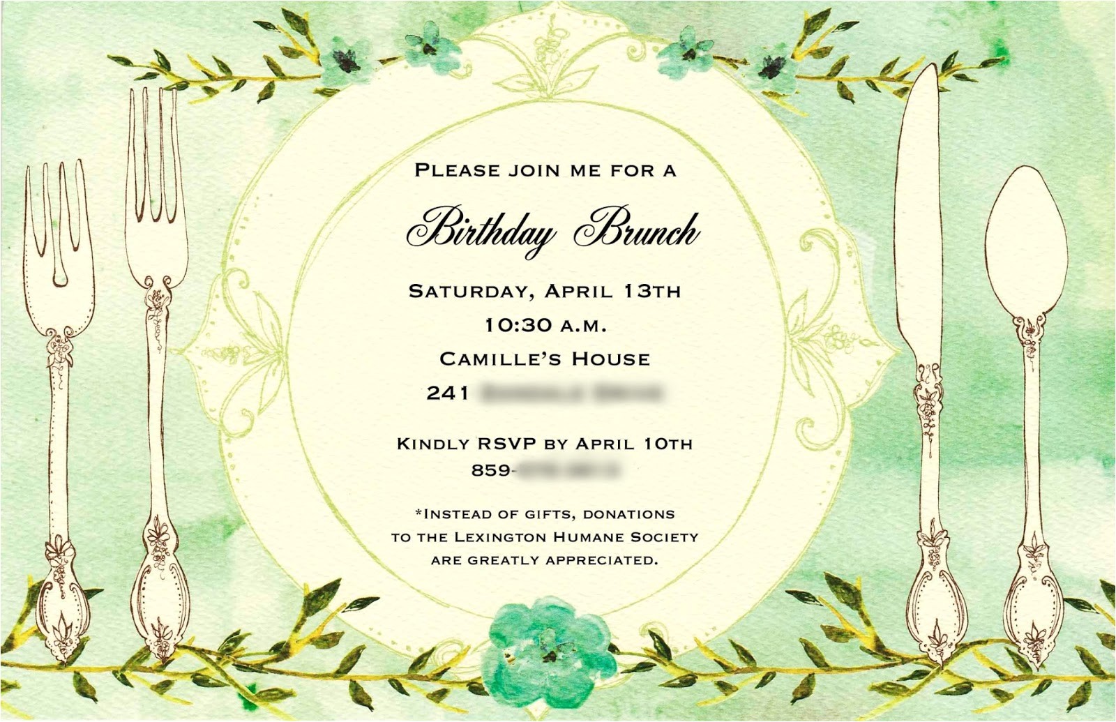 Birthday Brunch Invitations Birthday Brunch Invitations