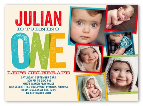 Birthday Invitation Cards for 1 Year Old 1 Year Birthday Invitations & 1 Year Old Birthday Invites