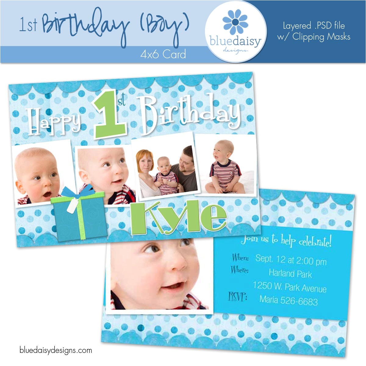 Birthday Invitation Cards for 1 Year Old Boy 1 Year Old Boy Birthday Invitation Custom Announcement
