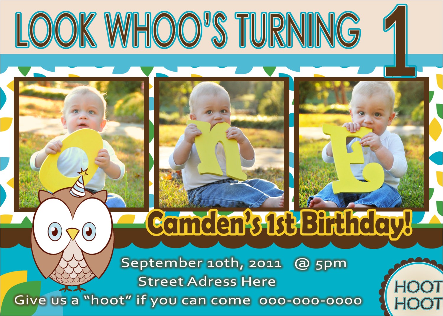 Birthday Invitation Cards for 1 Year Old Boy Free E Year Old Birthday Invitations Template