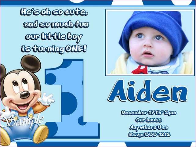 Birthday Invitation Cards for 1 Year Old Boy Sample Birthday Invitation Cards 1 Year Old