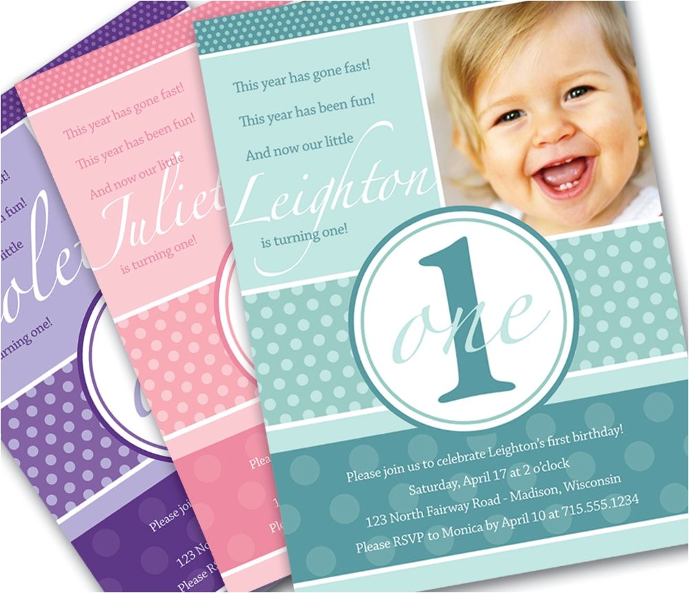 Birthday Invitation Cards for 1 Year Old Free 1 Year Old Birthday Invitations Best Party Ideas