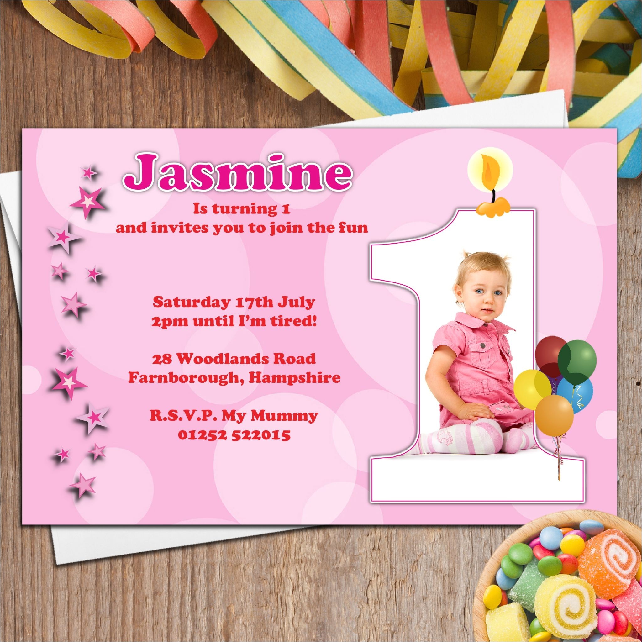 Birthday Invitation Cards for 1 Year Old Sample Birthday Invitation Card 7 Years Old Choice Image