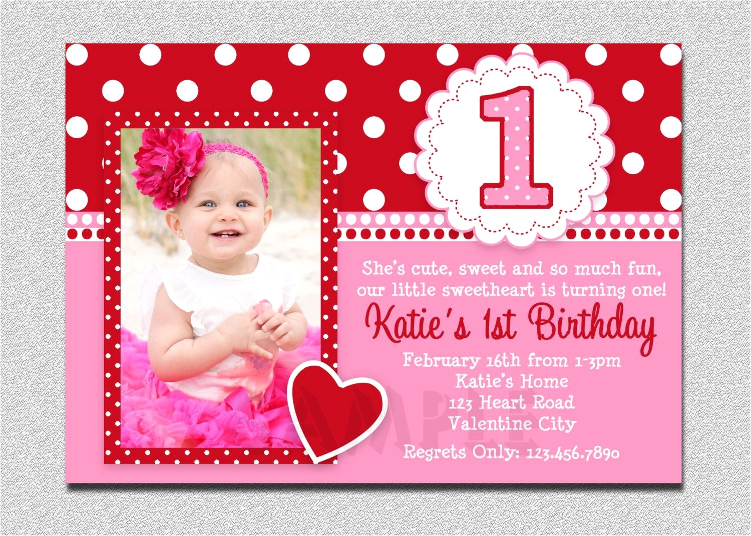 Birthday Invitation Cards for 1 Year Old Sample Birthday Invitation Cards 1 Year Old Beautiful