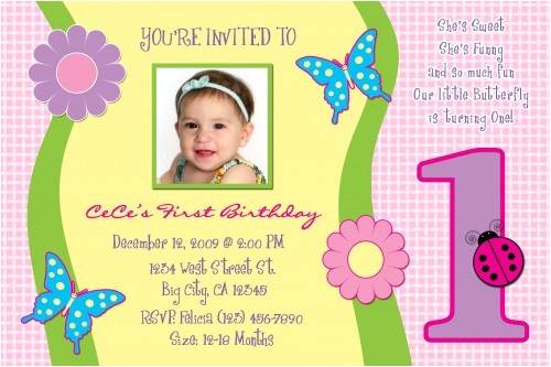 Birthday Invitation Cards for 1 Year Old Sample Free E Year Old Birthday Invitations Template