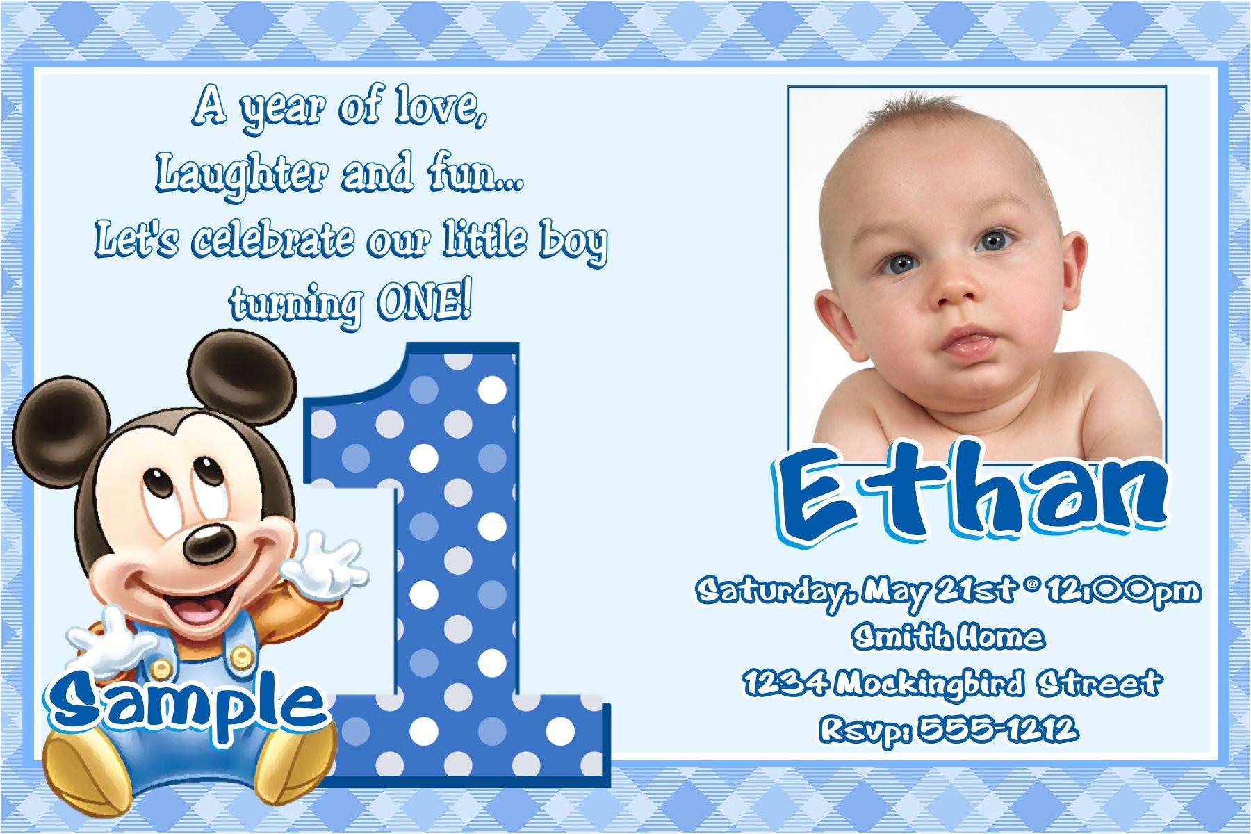 Birthday Invitation Cards for 1 Year Old Sample Sample Birthday Invitation Cards 1 Year Old Beautiful